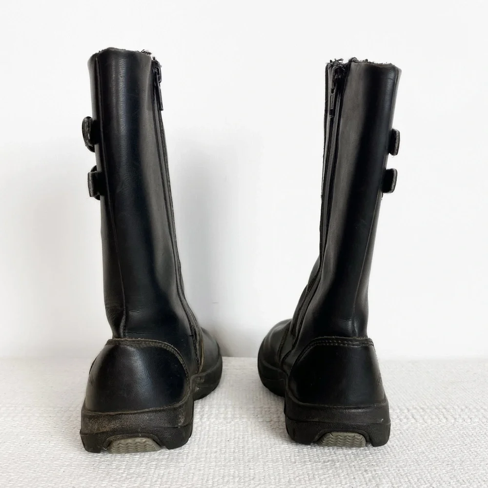 KEEN Kids Bern black leather boots Kids Toddler size 9